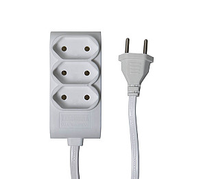 EXTENSÃO TASCHIBRA 3 TOMADAS 2P 5m 10A