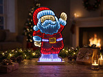 FIGURA ILUMINADA TASCHIBRA LED LUZ INFINITA NOEL MAGIA 40CM AUTOVOLT