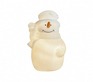 ENFEITE NATALINO TASCHIBRA ALASCA BONECO DE NEVE LED PILHA