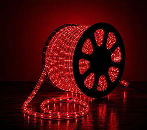 CORDA LUMINOSA LED TASCHIBRA PRO 13MM 2 FIOS VERMELHA