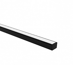 PERFIL LED TASCHIBRA VERTEX 20 SOBREPOR 14X20X1000mm PRETO FOSCO