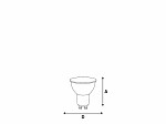 LÂMPADA LED MR16 TDL 20 3,5W 36°