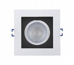SPOT FRAME EMBUTIR QUADRADO RECUADO LED MR16 5W