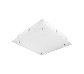 PLAFON TASCHIBRA QUADRADO EMB/SOBR ZIMBROS 28X28CM 2XE27