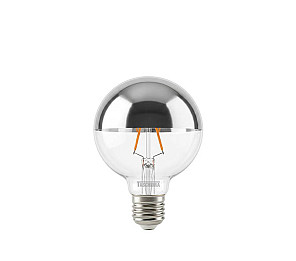 LÂMPADA LED TASCHIBRA FILAMENTO DEFLETORA ESPELHADA GLOBO G95