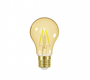 LÂMPADA LED TASCHIBRA FILAMENTO VINTAGE A60 4W AUTOVOLT AMBAR