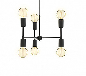 PENDENTE TASCHIBRA EQUILIBRIUM 6XE27 - PRETA