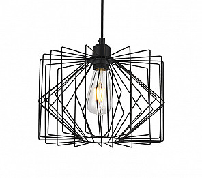 PENDENTE TASCHIBRA ILUSION G PRETO 1XE27