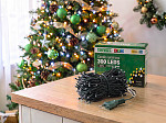 CORDÃO LUMINOSO TASCHIBRA 300 LED ESTÁTICO COM LED FLASH 127V ISOL VD 3000K