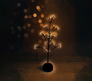 ARVORE ILUMINADA TASCHIBRA 150 MINI LEDS 45CM PILHA 3000K 3000K