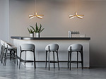 PENDENTE TASCHIBRA LED LUCCA 3000K 20W OURO