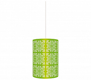 PENDENTE TASCHIBRA RENDA 104 E27 VERDE LIMÃO