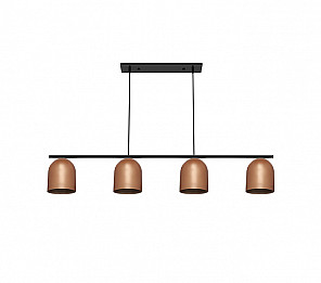 PENDENTE TASCHIBRA FOLK 4XE27 COBRE