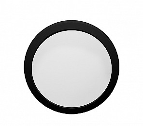 PAINEL LED 24W LYS REDONDO SOBREPOR PRETO