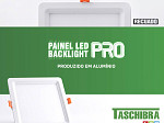 PAINEL LED TASCHIBRA PRO RECUADO 24W QUADRADO EMBUTIR