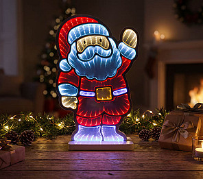 FIGURA ILUMINADA TASCHIBRA LED LUZ INFINITA NOEL MAGIA 40CM AUTOVOLT