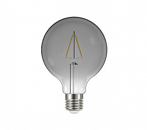 LÂMPADA LED TASCHIBRA FILAMENTO VINTAGE GLOBO G95  AUTOVOLT FUME