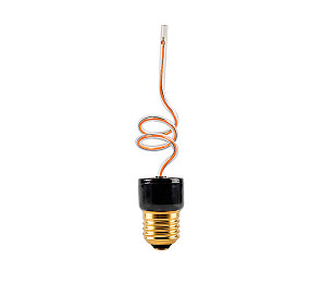 LÂMPADA LED FILAMENTO TASCHIBRA SPIRAL GLASS 4W AMBAR E27