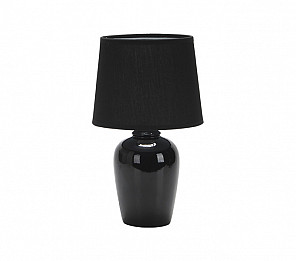 ABAJUR DE CERÂMICA POTTERY E27 PRETO 32CM
