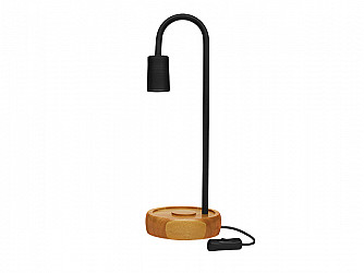 ABF-142 ABAJUR TASCHIBRA FLAM 1XE27 PRETO FOSCO