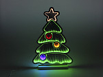 FIGURA ILUMINADA TASCHIBRA LED LUZ INFINITA ÁRVORE DE NATAL DECORADA 40CM AUTOVOLT