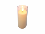 VELA LED TASCHIBRA DECORATIVA COM CASTIÇAL 13,5CM PILHA