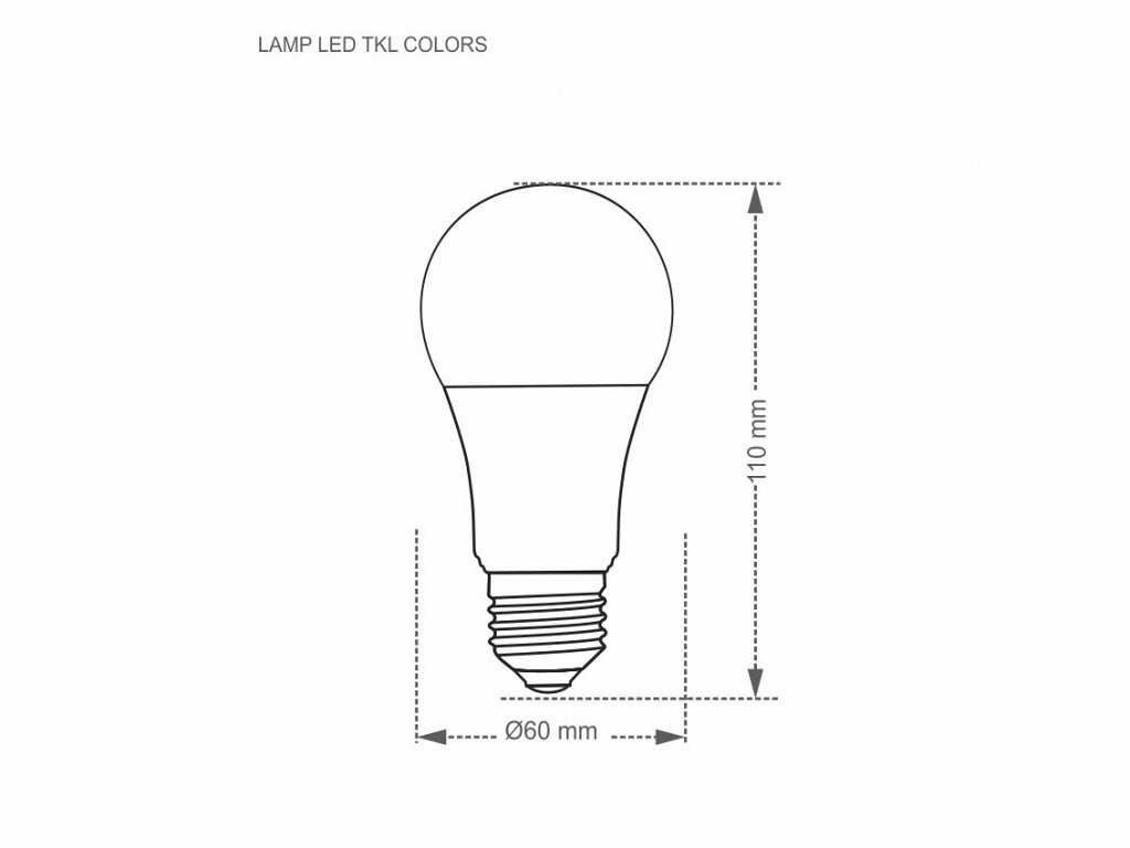 LÂmpada Led Taschibra Tkl Colors Vermelha 5098