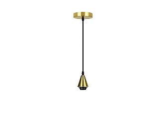 PENDENTE TASCHIBRA E27 OURO ENVELHECIDO