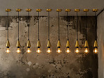 PENDENTE TASCHIBRA E27 OURO ENVELHECIDO
